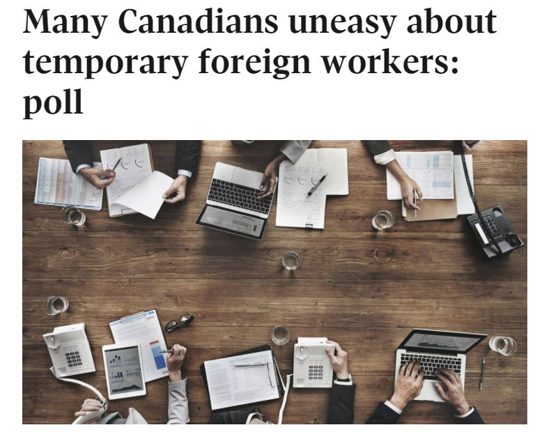 Attached image of Many Canadians uneasy about temporary foreign workers: poll