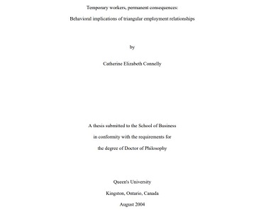 Attached image of Temporary workers, permanent consequences: Behavioral implications of the triangular employment relationship