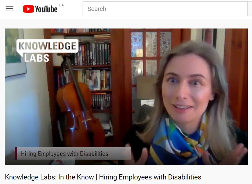 Attached image of Video – Knowledge Labs: In the Know – Hiring Employees with Disabilities